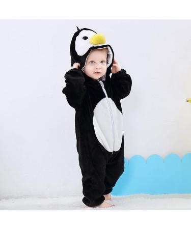 COOKY.D Unisex Winter Animal Hooded Baby Romper | Black Bird | 6-12 Months - Buy Online on GoSupps.com