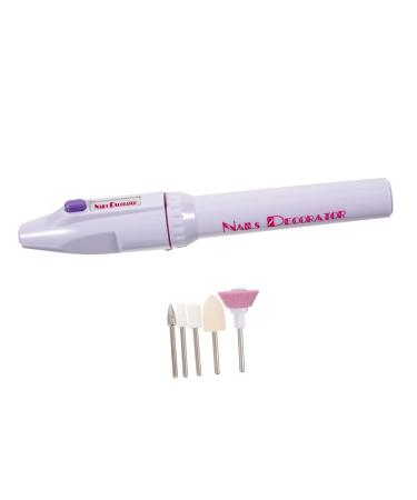 Housoutil 1 Set Nail Files Electric Nail File Nail Gel Electric Pedicure Nail Drill Electric Nail Drill for Gel Nails Electric Nail Drill for Pedicure Abs Battery Nail Polish