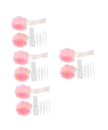 Ipetboom 4 sets Eyes Adhesive Women Invisible Eye Bottle Tapes Lift Beauty Hooded with Spray Double Strips 5.3x5.3cmx4pcs As Shown 1x4pcs