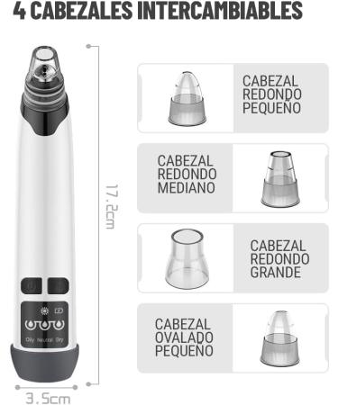 ARCIK Nose Blackhead Suction Removes Blackheads and Blackheads Pore Cleaner Heat Mode for Easy Removal Adjustable Power of 3 Modes and Accessories Included - Buy Online on GoSupps.com