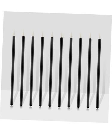 Mipcase 100pcs Makeup Brush Tools Liquid Makeup Cosmetics Brush Eye Shadow Eyelash Brush Disposable 10X0.5X0.5cm White - Buy Online on GoSupps.com