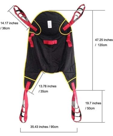 Portable Patient Lift Toileting Sling Patient Lifter Transfer Belt Lifting Sling Patient Care Safety Mobility Aids Equipment with Four Point Support - Buy Online on GoSupps.com