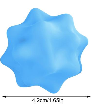 Buy Print Massage Balls | Yoga Roller Balls for Muscle Tension & Plantar Fasciitis Relief | Myofascial & Foot Reflex Zone Massage Device - Blue - Buy Online on GoSupps.com