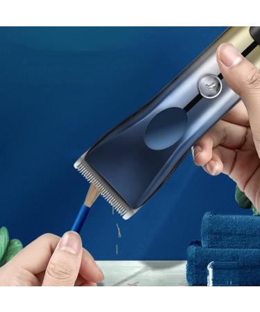Professional Rechargeable Hair Clipper - Silent High-Power Electric Shaver for Adults - Blue - Buy Online on GoSupps.com