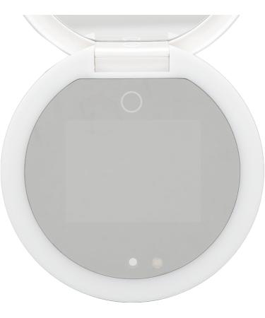 Travel Compact Mirror with UV Camera Rechargeable Vanity Mirror Handheld Double Sided Pocket Mirror for Skin Protection Portable Folding Lighted Mirror for Sunscreen Test - Buy Online on GoSupps.com