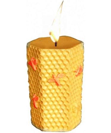 2 Pack 3D Bee Honeycomb Silicone Candle Molds - Homemade Beeswax Candle and Soap Making Supplies - Buy Online on GoSupps.com
