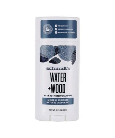 Schmidt's Natural Deodorant Water + Wood with Charcoal 2.65 oz (75 g)