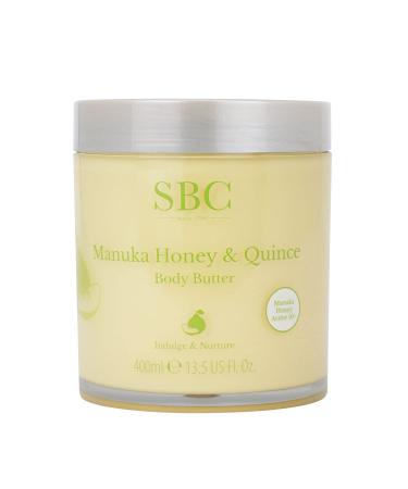 SBC Skincare Manuka Honey & Quince Body Butter - 400ml | Body Cream With Shea Butter And Vitamin E | Body Butter For Dry Skin | Restoring Body Lotion