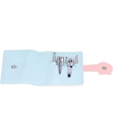 Nail Care Kit for Girls Student-friendly Manicure Set with Cute Cartoon Clippers and Scissors Utensil Tools Includes Essential Shower Squeegees (3418A Fruit Button-Peach) - Buy Online on GoSupps.com