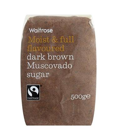Waitrose Sugar Dark Brown Muscovado 500g