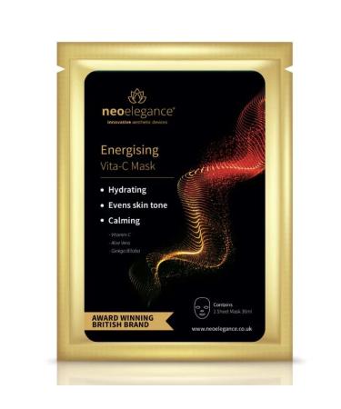 Energising Vita-C Sheet Mask - Evens Skin Tone | Award-Winning Neo Elegance Uk