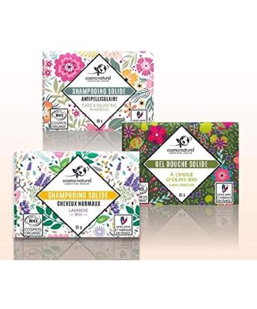 Organic Anti-Dandruff Solid Shampoo 85G made in France by Gravier laboratories - Rhassoul cade and organic sage against dry scalp problems and dandruff - Buy Online on GoSupps.com