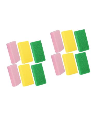 FRCOLOR 12pi ces Pierre P dicure Outils Exfoliants Pour Pierre Et Brosse Pour liminer Les Callosit s Peau Morte Vari s