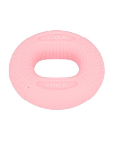 Hand Grip Strengthener Ring Pink Stress Relieving Silicone Hand Grip Strengthener Ring for Fingers