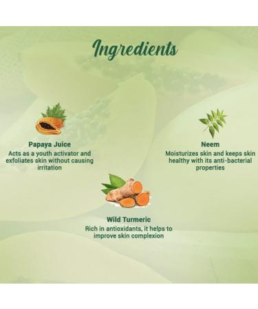 Biotique Bio Papaya Face Wash 100ml | Visibly Flawless Skin | All Skin Types | Dissolves Dead Surface Cells - Buy Online on GoSupps.com