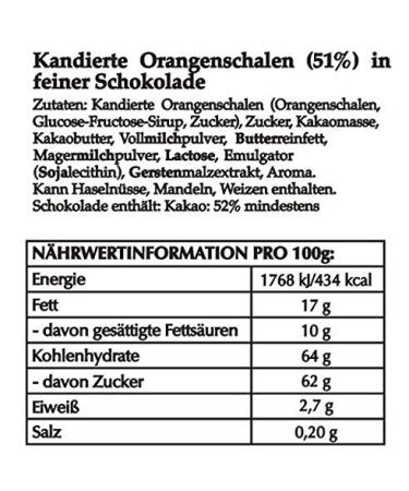 Hofbauer Wien Raw Food Orangette - Premium Chocolate-Covered Orange Slices 1000g | International Shipping Available - Buy Online on GoSupps.com