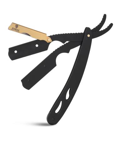 Premium Straight Razor for Precision Shaving - Stainless Steel Blade 1 Count Black - International Shipping Available - Buy Online on GoSupps.com