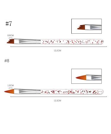 Voarge 10-Part Nail Brush Set - Art Painting & Drawing Brushes for UV Gel & Acrylic Nails - Pink Nail Art Accessories - Buy Online on GoSupps.com