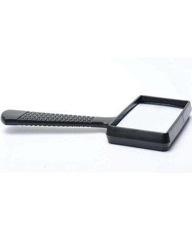 Lightweight Magnifying Glass Hand-Held Square Oblique Handle 3 Times High-Definition Anti-Big Mirror for Reading and Repair Lofty Ambition - Buy Online on GoSupps.com