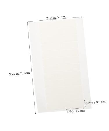 Angoily 5 Sheets Double-sided Tape Sticker for Wig Tape in Hair Extensions Human Hair Two Sided Tape Lace Front Hair System Tape Lace Front Wig Tape Invisible White Adhesive Reissue Block - Buy Online on GoSupps.com