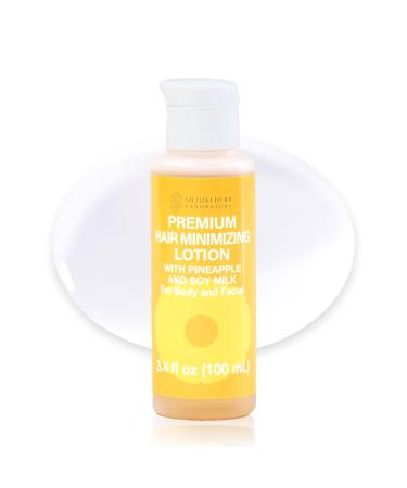 SUZUKI HERB LABORATORY Premium Hair Minimizing Lotion for Full Body with Pineapple and Soymilk Made in Japan 3.52 FL. OZ