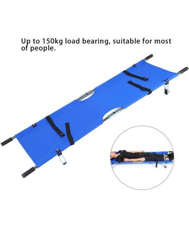 BHDK Folding Portable Stretcher Emergency Patient Mover Stretcher Rescue Quicklitter Travel Size Transport for Hospital Clinic Home Sports venues Ambulance (Blue)(1) - Buy Online on GoSupps.com