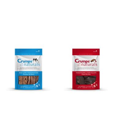 Crumps' Naturals Beef Tendersticks 8.8oz / 250g + Crumps' Naturals Traditional Liver Fillets 11.6oz / 330g