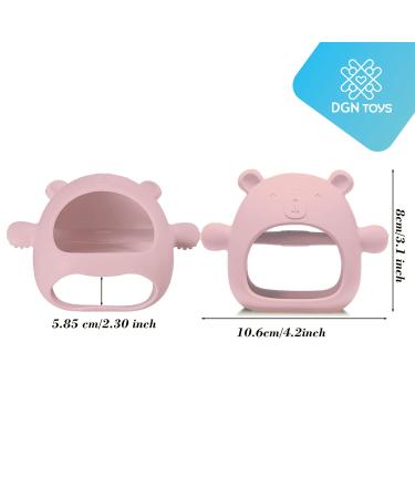 Bite Ring Baby - Blue & Pink | Safe Teething Toys for Infants | International Shipping Available - Buy Online on GoSupps.com