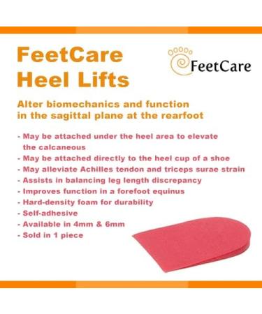 Adjustable Orthopedic Heel Lift for Leg Length Discrepancies & Heel Pain - Unisex 4mm | Sports Injury & Achilles Tendonitis Relief | Height Increase Insoles | Made in Singapore - Buy Online on GoSupps.com