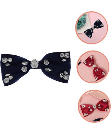 minkissy Ribbon rhinestone hair clip Bowknot Ponytail Holder ribbon bows hair clips Crystal Sparkling Bowknot Hair glitter bows hair clips Hair Bows bride Rhinestone issue card Glitter - Buy Online on GoSupps.com