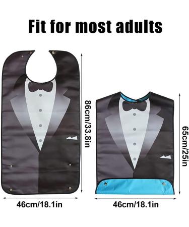 Funny Adult Bibs for Men | Waterproof Bandana Bibs for Eating | Ideal Gifts for Elderly - 1 pc - Buy Online on GoSupps.com
