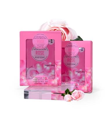 Rose 4 in 1 Foot Soak Set - Helps to Calm Eczema & Rosacea