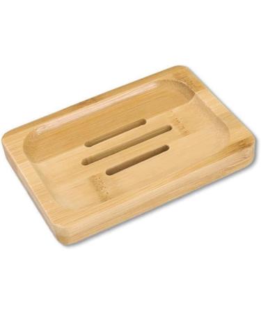 Ciieeo 4 Pcs Wooden Soap Dish Wooden Soap Rack Soap Sink Drying Holder Soap Placing Rack Soap Stand Rectangular Wood Soap Dish Wooden Soap Case Natural Wood Soap Drainer Bamboo Soap Tray - Buy Online on GoSupps.com