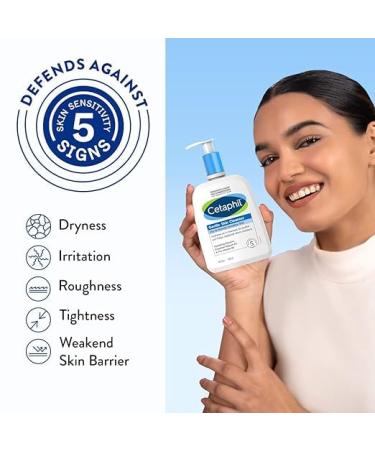 Gentle Skin Cleanser for Dry Normal & Sensitive Skin | 500ml Hydrating Face Wash with Niacinamide & Vitamin B5 - International Shipping Available - Buy Online on GoSupps.com