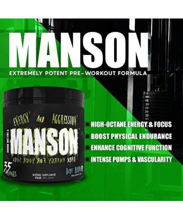 Dark Metal Manson, Blue Raspberry, 0.75 Pound Blue Raspberry 12 Ounce (Pack of 1) - Buy Online on GoSupps.com
