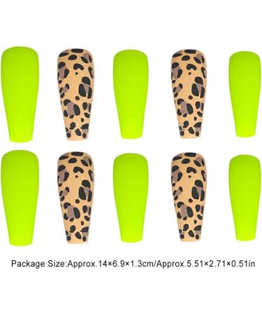 Dajidafu 1 Set French Tip Press on Nails Frosted Long Matte Fingernails Fashion Decals Wraps Full Cover Ballerina Salon - Buy Online on GoSupps.com