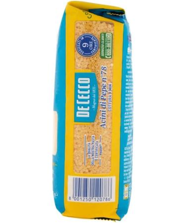  De Cecco De Cecco Pasta 100% Italian Acini di Pepe n 78 P te courte 500 g - Buy Online on GoSupps.com