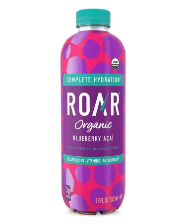 Roar Organic Electrolyte Infusions 4-Flavor Variety Pack - Antioxidants, B Vitamins, Low-Sugar, Coconut Water Infused Beverage 18 Fl Oz - Oasis Snacks Sticker - Pack of 8 - Buy Online on GoSupps.com