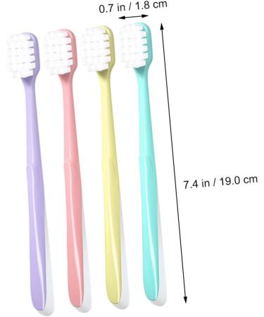 Ipetboom Extra Soft Toothbrush Set - 4 Pack Cotton Nylon Travel Brushes for Personal Hygiene - Ideal for Adults - Buy Online on GoSupps.com