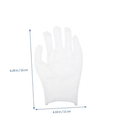 jojofuny 12pairs Gloves Poly Santa Cosplay Costume Jewelry Glove Paraffin Bath Mittens Wax Bath Mittens Santa Costume Work Labor Protection Cotton Absorb Sweat Cotton Yarn White - Buy Online on GoSupps.com