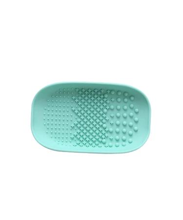 MAGICLULU 1pc Brush Cleaning Pad Cleaning Tool Silicone Brush Cleaning Mat Makeup Brush Cleaner Mat 2 in 1 Gel Removing Tool Makeup Cleaning Mat Devil Horns Cosmetic Portable Brush Pad