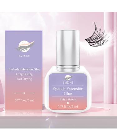 Eyelash Extension Glue 5ml - Fast Drying 0.5s Waterproof Professional Lash Glue - Extra Strong for Extensions - Buy Online on GoSupps.com