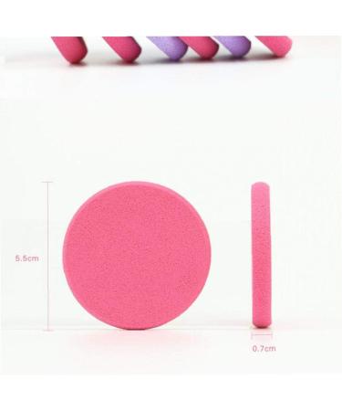 4 Pcs Powder Puff Soft Round Fundation Cosmetic Sponge Puff Make Up Tool Random Color - Buy Online on GoSupps.com