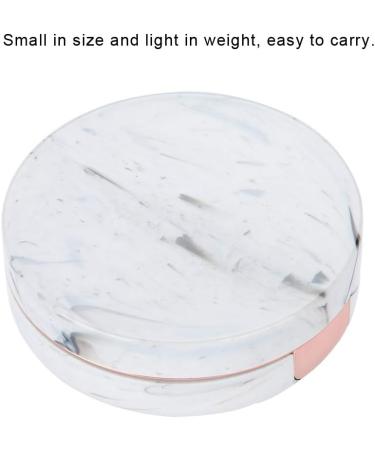 Portable Contact Lens Container with Mirror - Travel-Friendly Soaking Case & Eye Care Kit in Pink | Marble Design - Buy Online on GoSupps.com