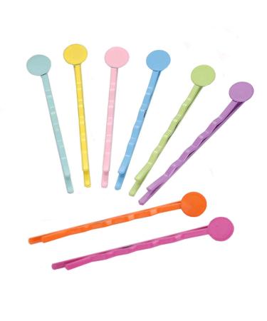 80Pcs Bright Color Bobby Pins Cute DIY Hair Bob Pins Wave Clips Decorative Hair Pin Accesories for Lady Women Girls  56MM