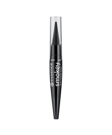 essence - Eyeliner - smokey 2 in 1 khol liner 01 - smokey black