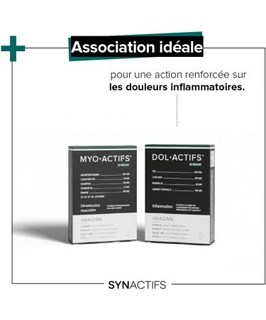 ARAGAN - Synactives - Myoactives - Muscle Relaxation Food Supplement - Marine Magnesium Coenzyme Q10 Valerian Vitamins - 30 capsules - 15 days to 1 month of intake - Made in France - Buy Online on GoSupps.com
