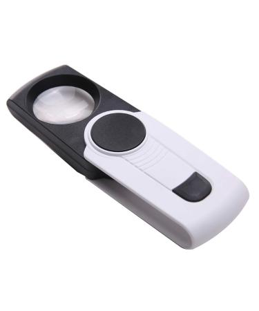 Handheld Magnifying Glass with Light Portable Expansion Mirror Children's Old Reading HD 10 Times Magnifying Glass Made in China