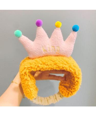 amangul Colorful Crown Elastic Wash Face Hairband for Women Soft for Head Wrap for Shower Beauty Skincare Makeup Wide Headband(Pink) - Buy Online on GoSupps.com