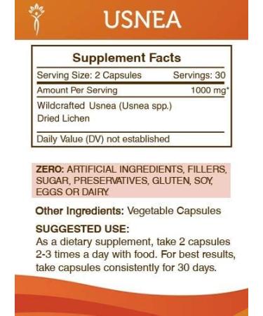 Wildcrafted Usnea 1000mg Capsules - Secrets of the Tribe (60 Capsules) - Buy Online on GoSupps.com